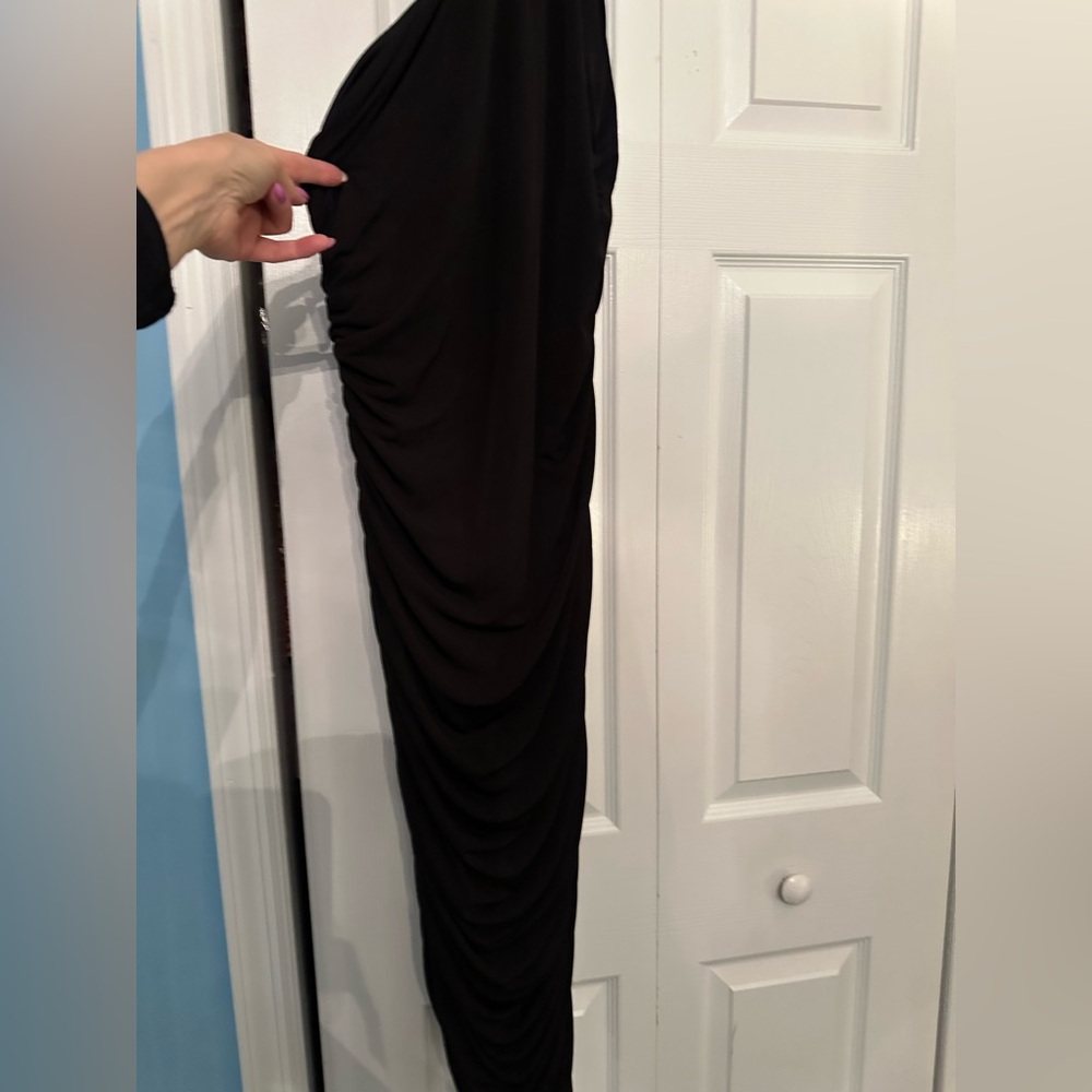 Lulus Elegant Black One-Shoulder Dress